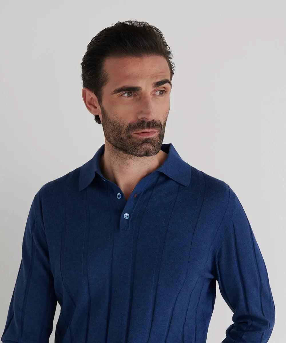 Cashmere Polo Blu : Luís Figo