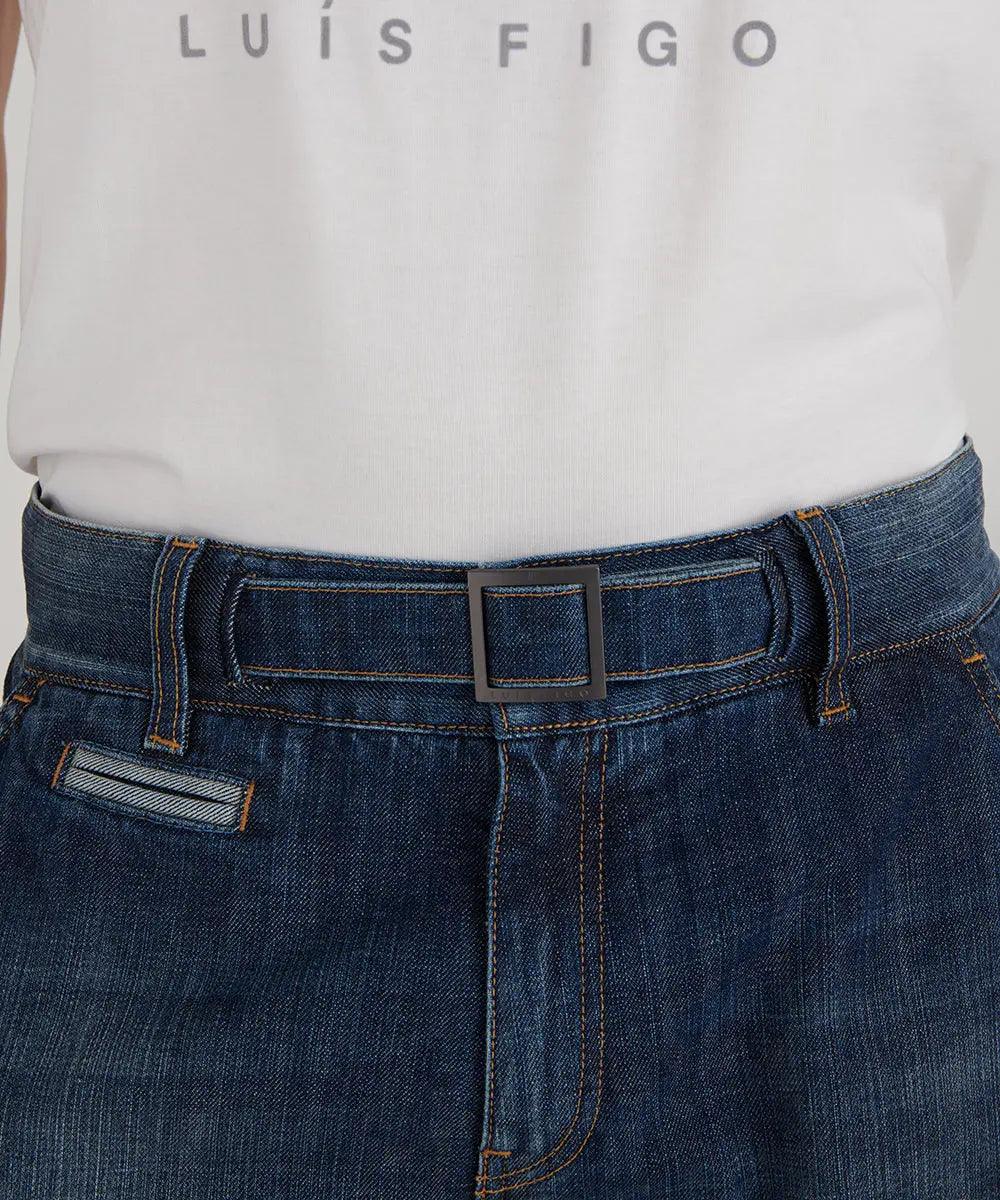 Jeans with inside belt : Luís Figo