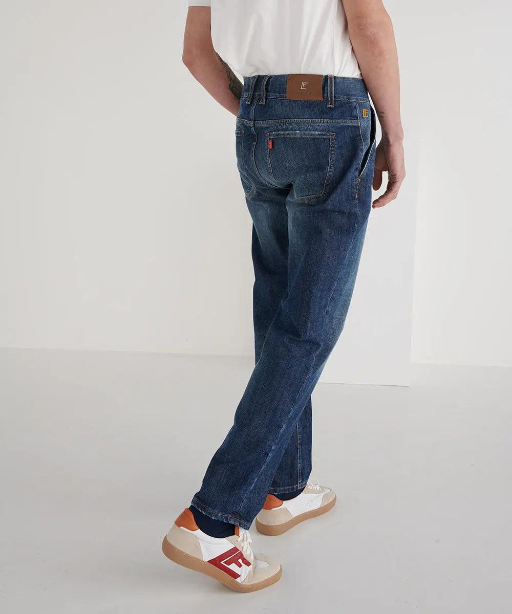 Jeans with inside belt : Luís Figo