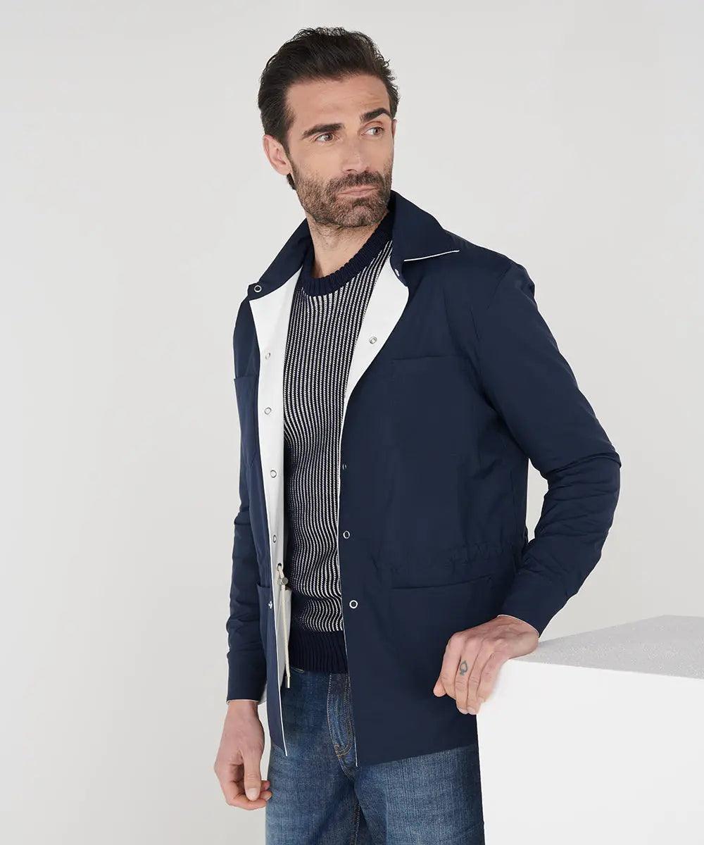 Reversible jacket blu : Luís Figo