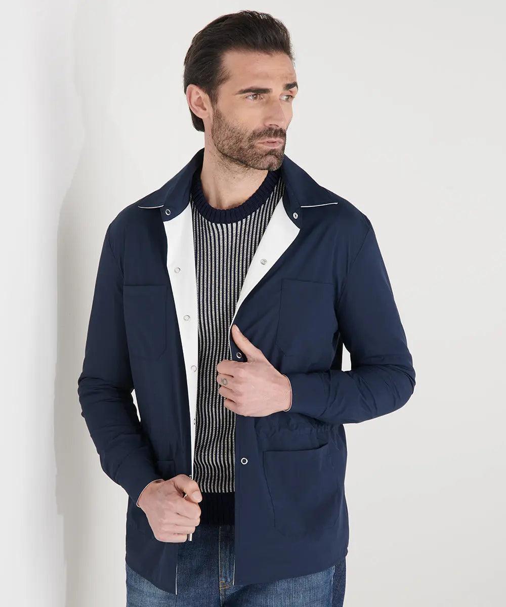 Reversible jacket blu : Luís Figo